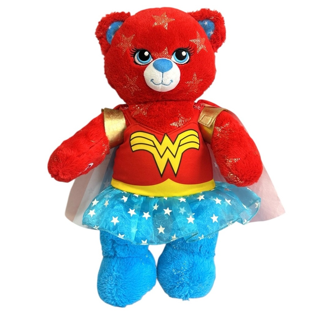 Build A Bear Workshop Warrior Wonder Woman Teddy Retired DC Comics April 2016